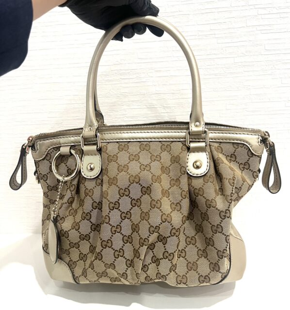 グッチ GUCCI GGキャンバス スーキー ２WAY ハンドバッグ
