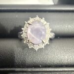 サファイア スターサファイア プラチナ ダイヤモンド メレダイヤ 指輪 リング