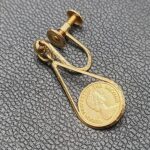 k18 デザインピアス 0.9g