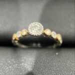 プラチナ K18 ダイヤモンド コンビリング 4.1g