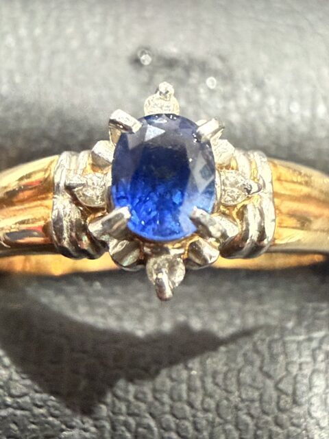 K18 リング サファイア 金 貴金属