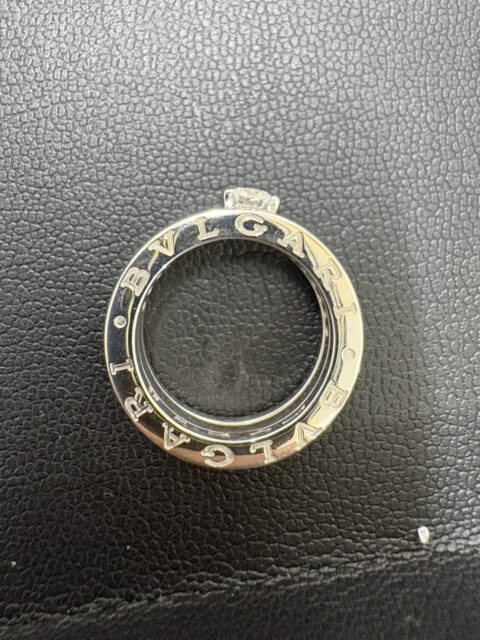 BVLGARI 750 ビーゼロワン ソリテール ハーフダイヤ リング