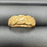 金 K18 リング 4.8g md0.12ct 18金 アクセサリー