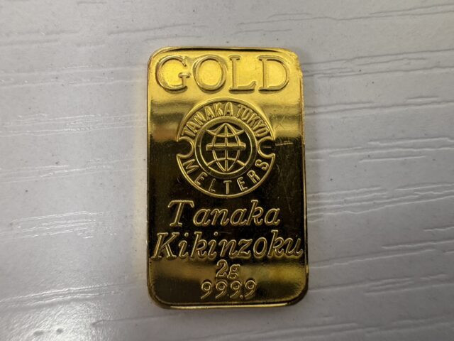 金 K24 999.9 田中貴金属 インゴット 2g