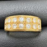 金 K18 リング 指輪 4.4g md0.53ct 貴金属 ジュエリー