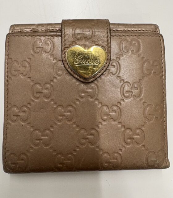 GUCCI グッチ グッチシマ Wホック 二つ折り財布 付属品無し