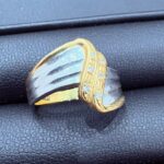 貴金属 指輪 Pt900/K18コンビ MD0.04ct