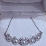 MIKIMOTO ミキモト パールネックレス 5珠 シルバー