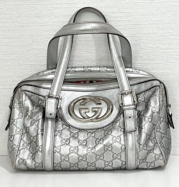 グッチ GUCCI インターロッキングG ミニボストン ハンドバッグ