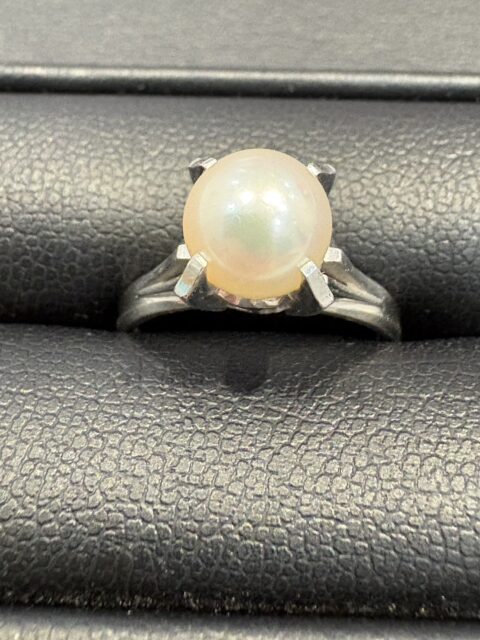 Pt900 パール付きリング