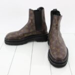 Louis Vuitton　ルイヴィトン　ブラックアイス　チェルシーアンクルブーツ　モノグラム６　１／２