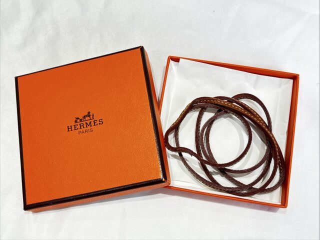 エルメス ラニエール レザーチョーカー