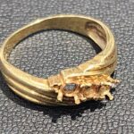 石の取れた指輪/リング　18金/K18