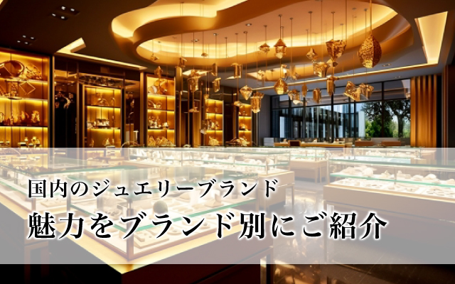 国内のジュエリーブランド、魅力をブランド別にご紹介
