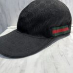 GUCCI　キャップ　BLK/GG柄