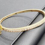 K14 ダイヤ付きブレスレット 1.29ct