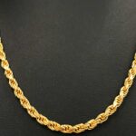 貴金属 K18 ネックレス ロープチェーン