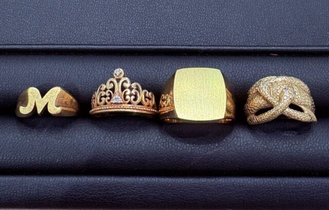 貴金属 K18 指輪おまとめ