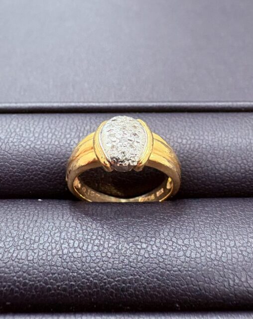 貴金属 Pt900/K18 リング