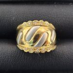 K18/pt900 18金/プラチナ900 コンビリング