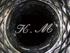 グラスの名前入りの例