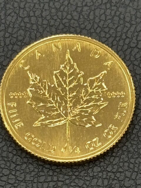 K24IG カナダ・メイプルリーフ金貨 1/4オンス