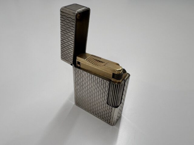 S.T.Dupone デュポン シルバー色 ガスライター 喫煙具