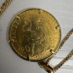 金 K21.6 フランス マリアンヌ ルースター金貨 1/5oz