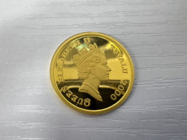 金 K24IG ホース金貨 1/5oz 24金 エリザベス2世