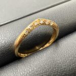 金 K18 リング 指輪 メレダイヤ付 1.5g アクセサリー 貴金属