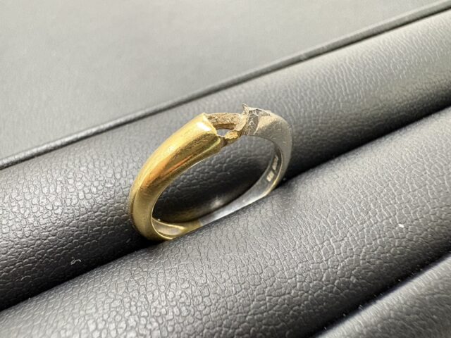 金 プラチナ 5:5 コンビリング 3.2ｇ アクセサリー 貴金属