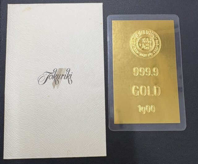 金 K24 徳力 インゴットカード 1g 24金 貴金属