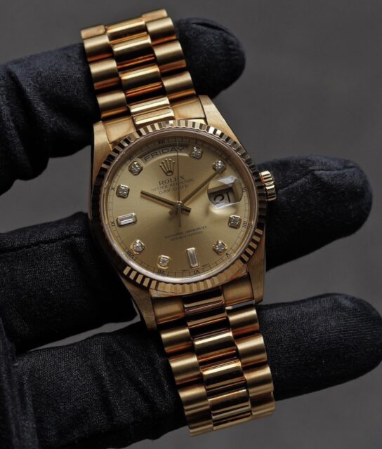 ROLEX ロレックス デイデイト 18238 E番 金無垢 付属品有