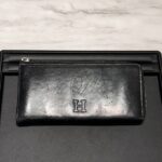 HIROFU 長財布 レザー ラウンドファスナー