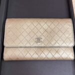 CHANEL シャネル ビコローレ マトラッセ 三つ折り財布