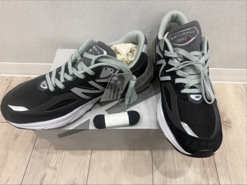 New Balance ニューバランス 28cm M990BK6 MADE IN USA 990v6 メッシュ スエード USA製 ローカット ブラック 黒