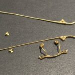 K18/18金　金縁メガネ　破壊済み