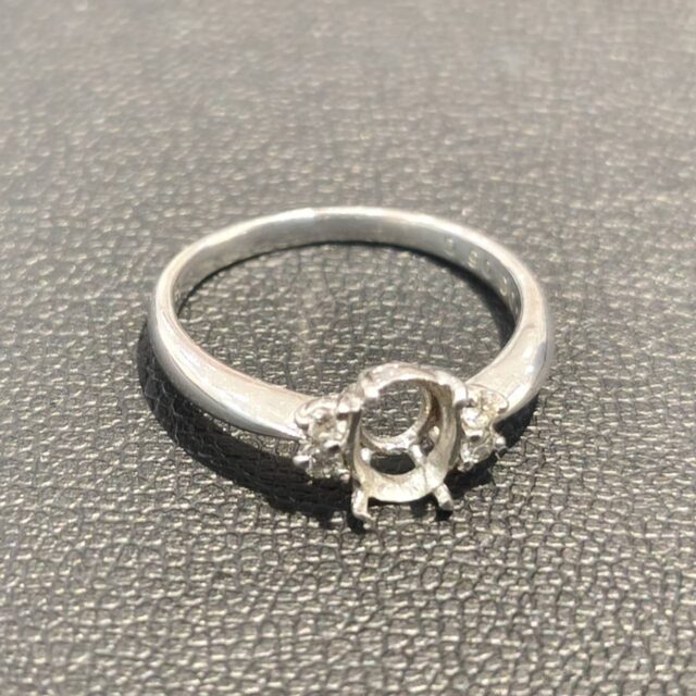 Pt850/プラチナ850　石の取れた指輪/リング