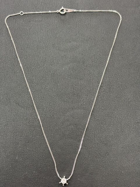 Pt850　プラチナ　ネックレス　D0.31ct