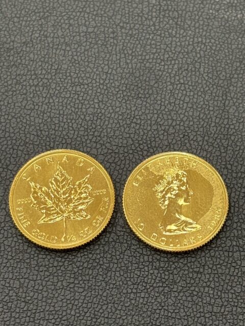 K24IG　カナダ・メイプルリーフ金貨　1/4オンス