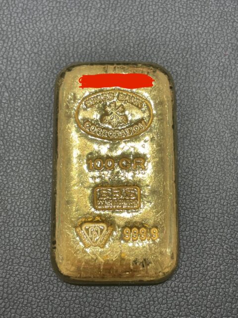 金 K24 インゴット 100g 999.9 SWISS BANK