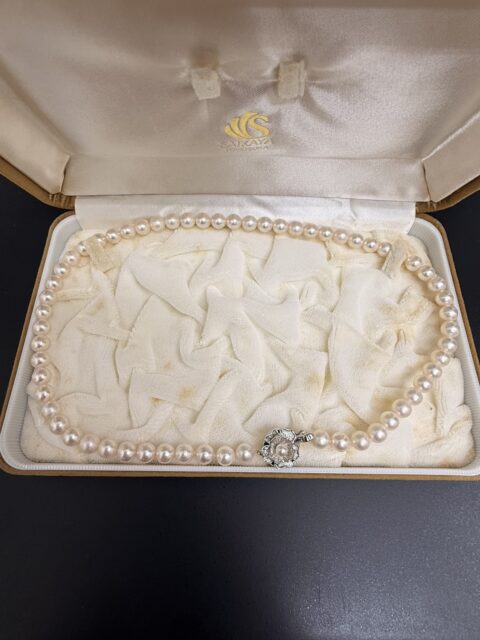 真珠 パール ネックレス 上質真珠 ケースあり